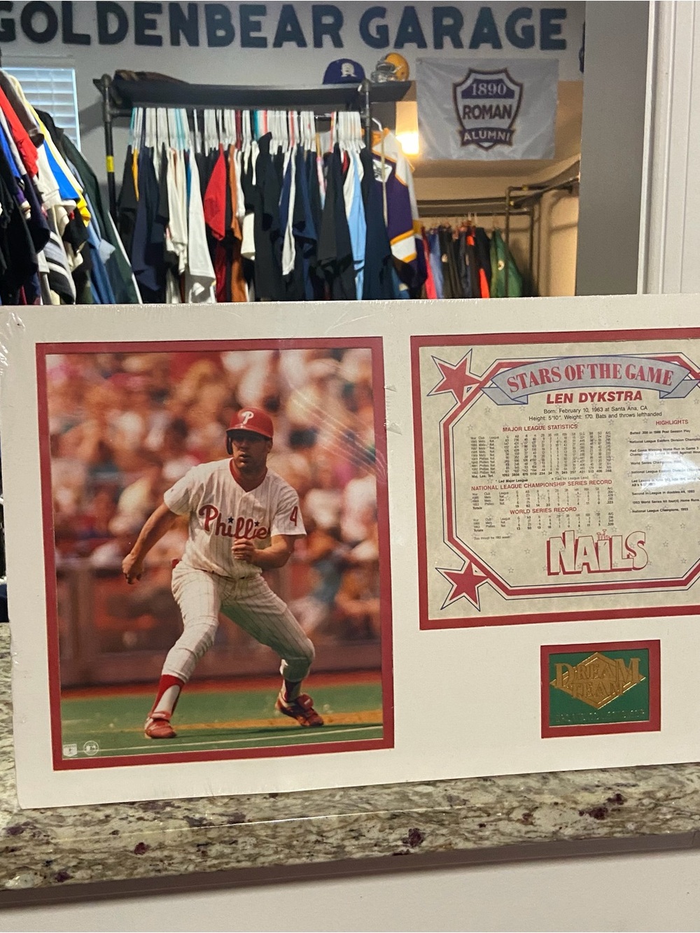 New Vintage Philadelphia Phillies Lenny Dykstra Stars Of The Game Picture